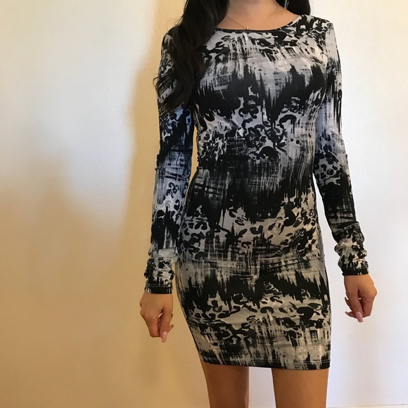 Shades of Grey Mini Dress - Picture 7 of 8